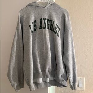 Los Angeles Graphic Gray Hoodie oversized